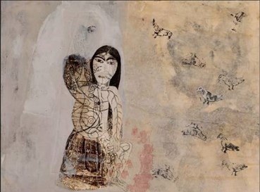 Painting, Samira Abbassy, Carrying the Effigy, 2022, 76829