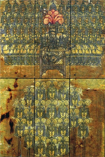 Painting, Ali Akbar Sadeghi, Victory, 1976, 6237