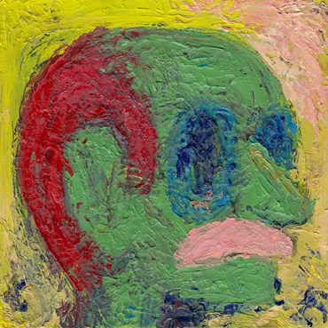 Painting, Milad Mousavi, Green Portrait, 2021, 48276