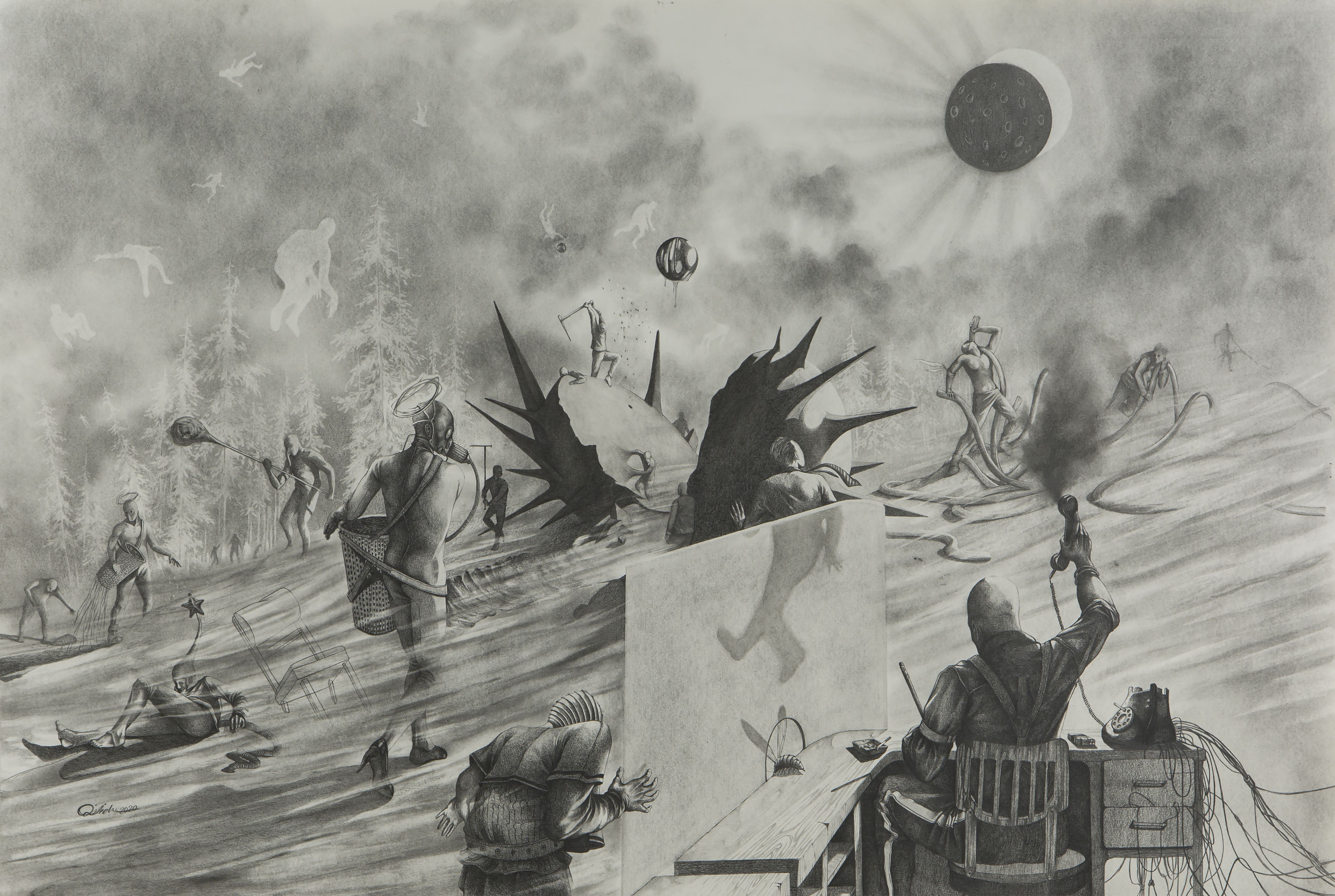Payam Qelichy, When I Was a Little Kid My Mother Told Me "Not to Stare in to the Sun", 2019