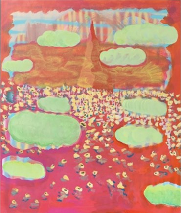 Painting, Sam Samiee,  While the Cloudbursts at Nowruz Wash the Tulips Face, 2020, 35212