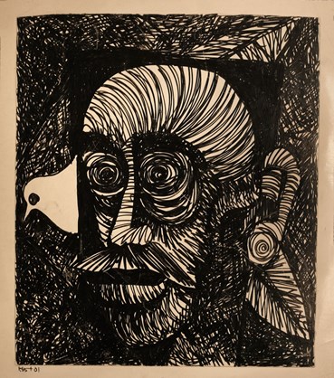 Drawing, Alireza Espahbod, Untitled, 1972, 57157