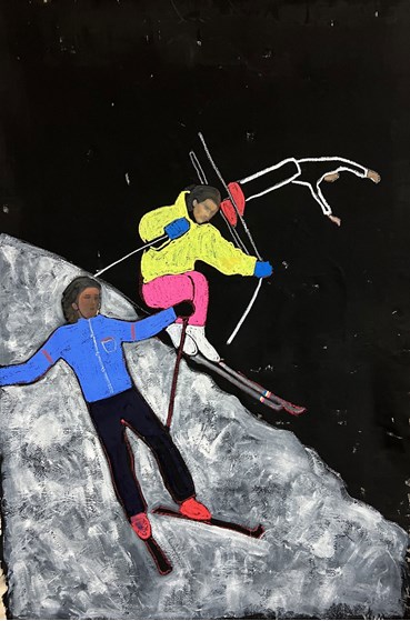 Painting, Makan Negahban, On the Slopes, 2022, 80308