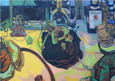 Painting, Sourena Zamani, Snake Charmer, 2014, 3564