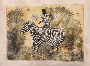 , Mohammad Barrangi, Zebra Yellow, 2021, 53601