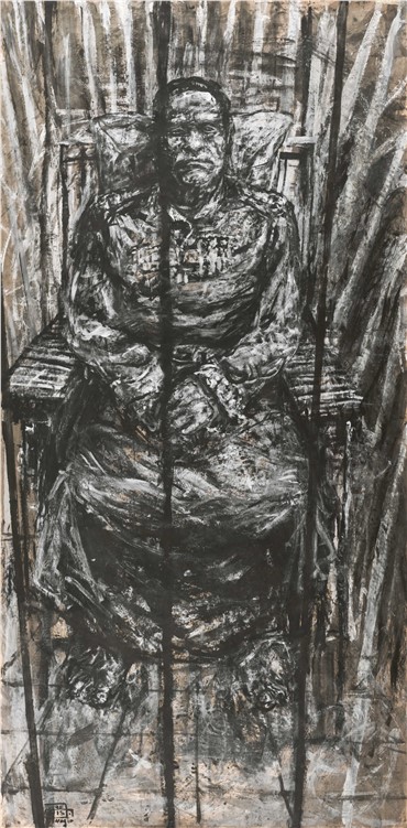 Works on paper, Majid Fathizadeh, A Man in Seated Position, 2015, 18654
