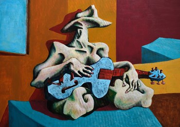 , Amir Rahati, Young Girl and Old Guitar, 2023, 80546