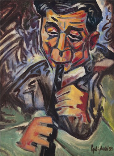 Painting, Marcos Grigorian, Musician, 1953, 21799