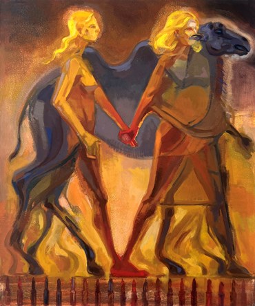 Painting, Shoora Majedian, Bloody Lipstick, 2023, 78139