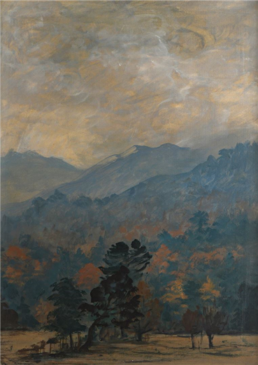 Painting, Nasser Assar, Mountain Landscape, 1975, 17320