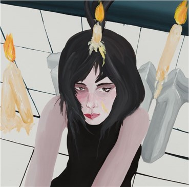 Painting, Niki FallahFar, Burn Me with Wax, 2020, 28201