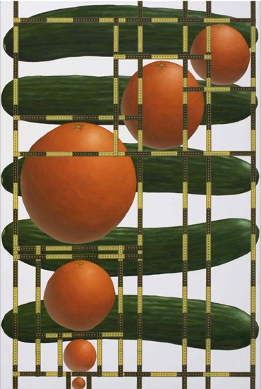 Painting, Ali Alemzadeh Ansari, Oranges And Cucumbers, 2021, 52365