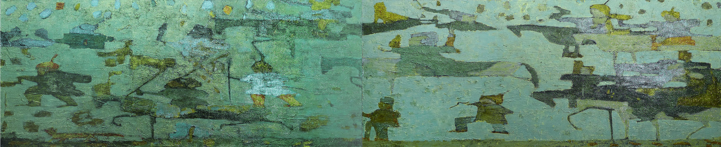 Reza Derakshani, Green X Green Hunt, 2011