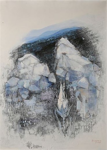 Painting, Hossein Kazemi, Untitled  (Abstract Landscape), 1989, 79777