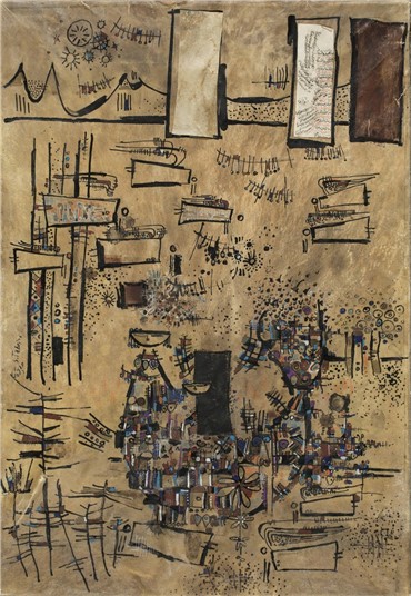 , Sadegh Tabrizi, Black Stone of Kaaba, 1960, 17208