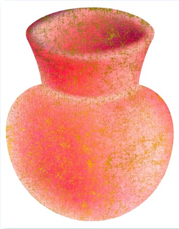 Painting, Farhad Moshiri, Faded Peach Jar, 2006, 385