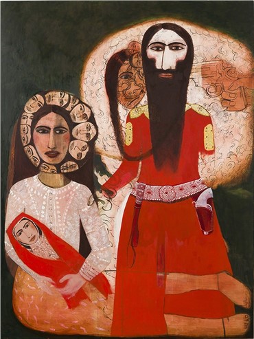 Painting, Samira Abbassy, Love and Ammunition, 2013, 14775