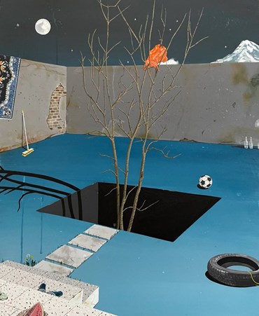 Painting, Azadeh Nia, Reflection, 2022, 75280