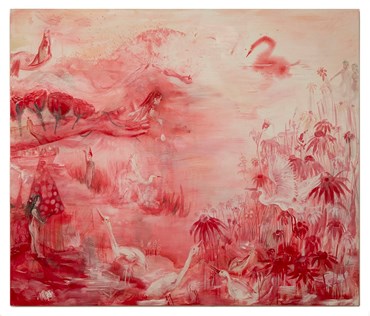 Painting, Saba Farhoudnia, Falling Petals, Standing Roses, 2024, 73097