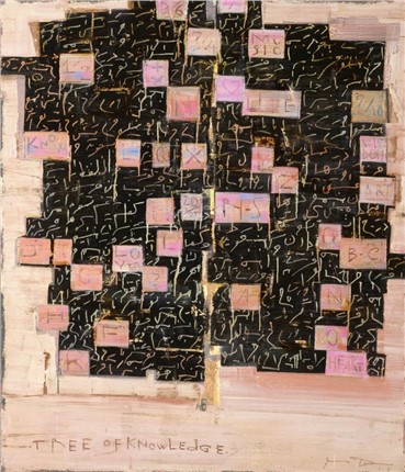 Painting, Reza Derakshani, Tree of Knowledge, 2015, 7896