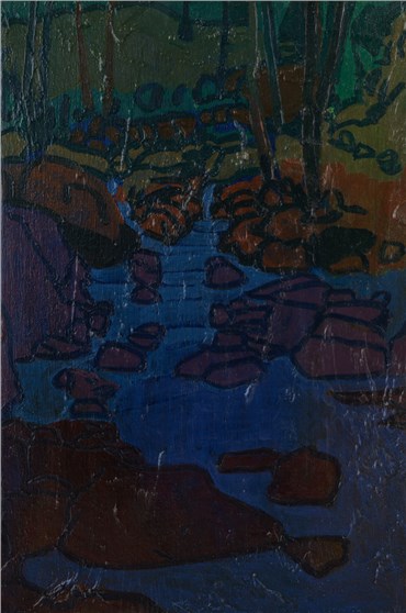 Painting, Sourena Zamani, Stairwell River, 2015, 20919