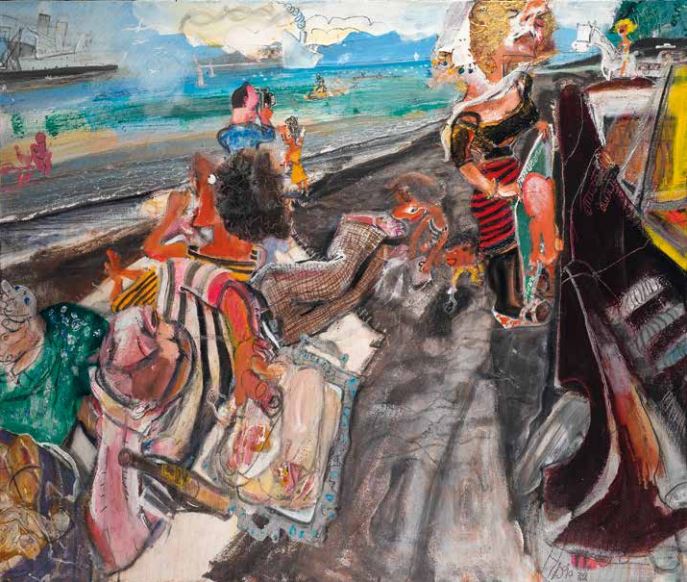 Arsia Moghaddam, Family by the Beach, 2019