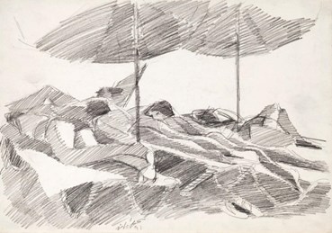 Drawing, The Late Ali Golestaneh, Untitled, 1982, 45179