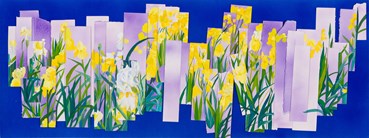 Painting, Mozhan Yaghoubi, The Wind Was Blowing Among the Irisses During the Blue Hour, 2023, 82333