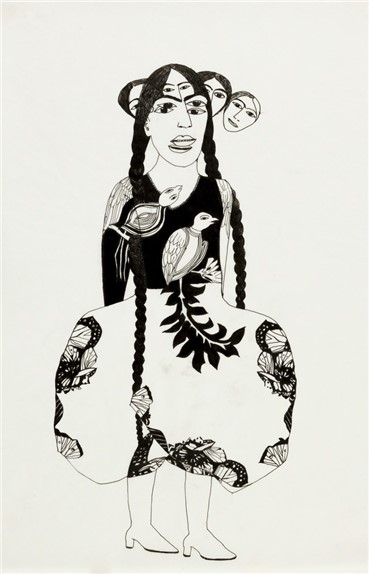Works on paper, Samira Abbassy, Voices in Her Head, 2009, 14777