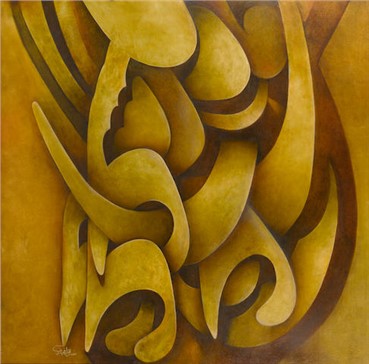 Painting, Nasrollah Afjei, Eshgh, 2008, 19232