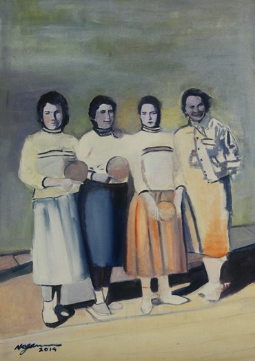 Painting, Negar Orang, The Girls of that Days, 2014, 61920