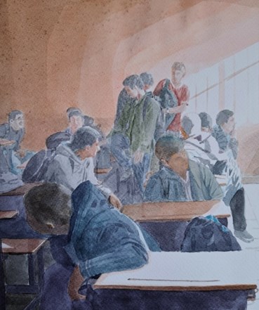 Painting, Moslem Khezri, We Keep Reviewing 80, 2024, 75686