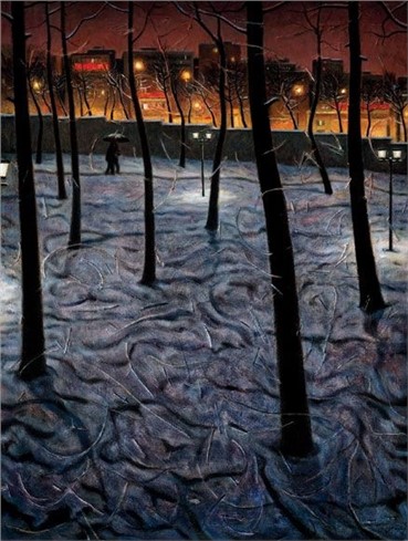 Painting, Samila Amirebrahimi, Snow, 2004, 7249