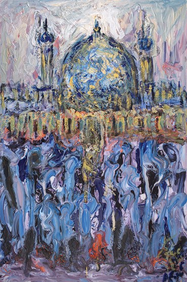 Painting, Mohammad Fassounaki, Kabood Mosque, 2024, 79010