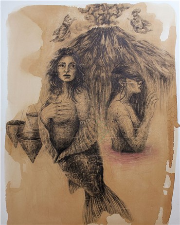 Works on paper, Najva Erfani, Untitled, 2018, 14318