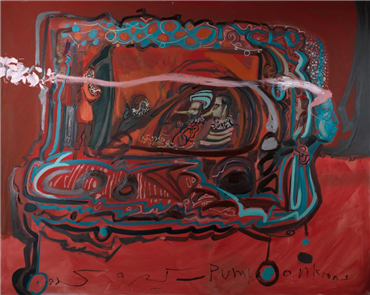 Painting, Rokni Haerizadeh, Donkeen and Pumky, 2009, 4388