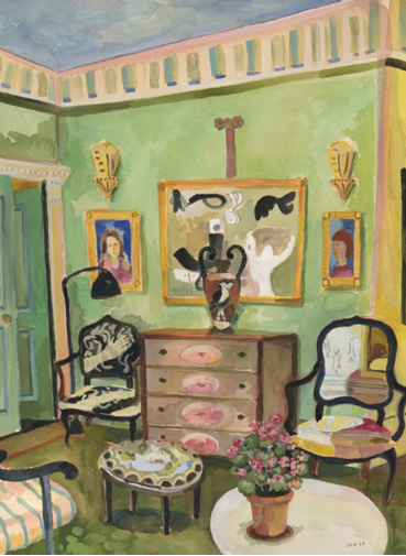 , Lottie Cole, Interior with Agnes Martin, Alice B. Toklas & Ethel Grant, 2022, 69316