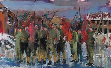 Painting, Amirhossein Zanjani, Night of the Victory, 2014, 2688