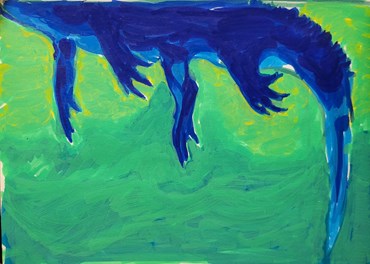 Painting, Afra Farahnak, Underwater Crocodile, 2026, 83927