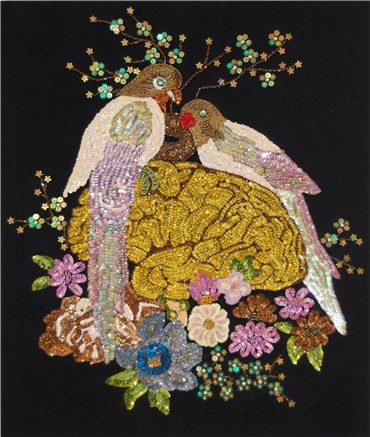 Painting, Farhad Moshiri, Thought for Food, 2007, 372