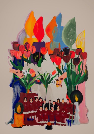 Painting, Maryam Amirvaghefi, Gardener, 2023, 65967