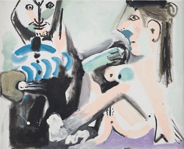 , Pablo Picasso, The painter and his model, 1964, 24385