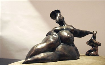 Sculpture, Bita Fayyazi, Woman and Imp III, 2008, 4379