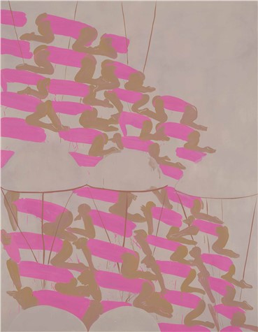 Painting, Tala Madani, Elatic Pink, 2007, 4334