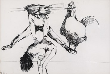 Drawing, Alireza Espahbod, Untitled, 1980, 57176