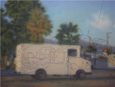 Painting, Taha Heydari, The White Van, 2013, 12780