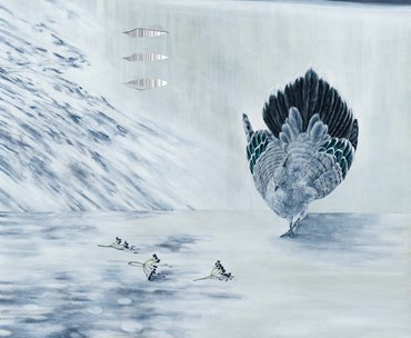 Painting, Leila Ghandchi, The Perils of Persuit, 2023, 75926