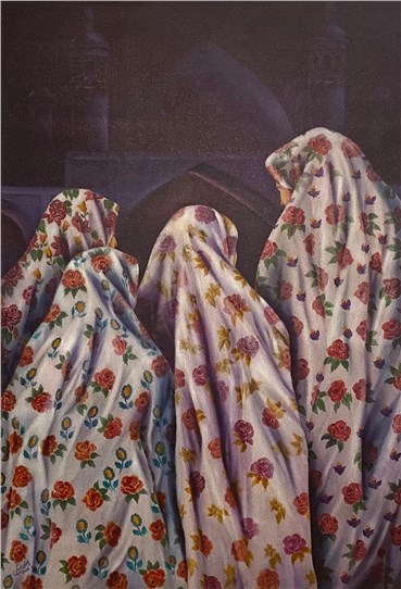 Noushin Ipakchi, Women covered with flowers, 2009, 0