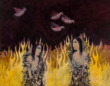 Painting, Samira Abbassy, Fire Sermon, 2024, 76827