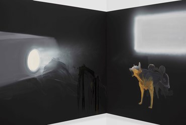 Painting, Tala Madani, Corner Projection (Alsatian), 2019, 74952